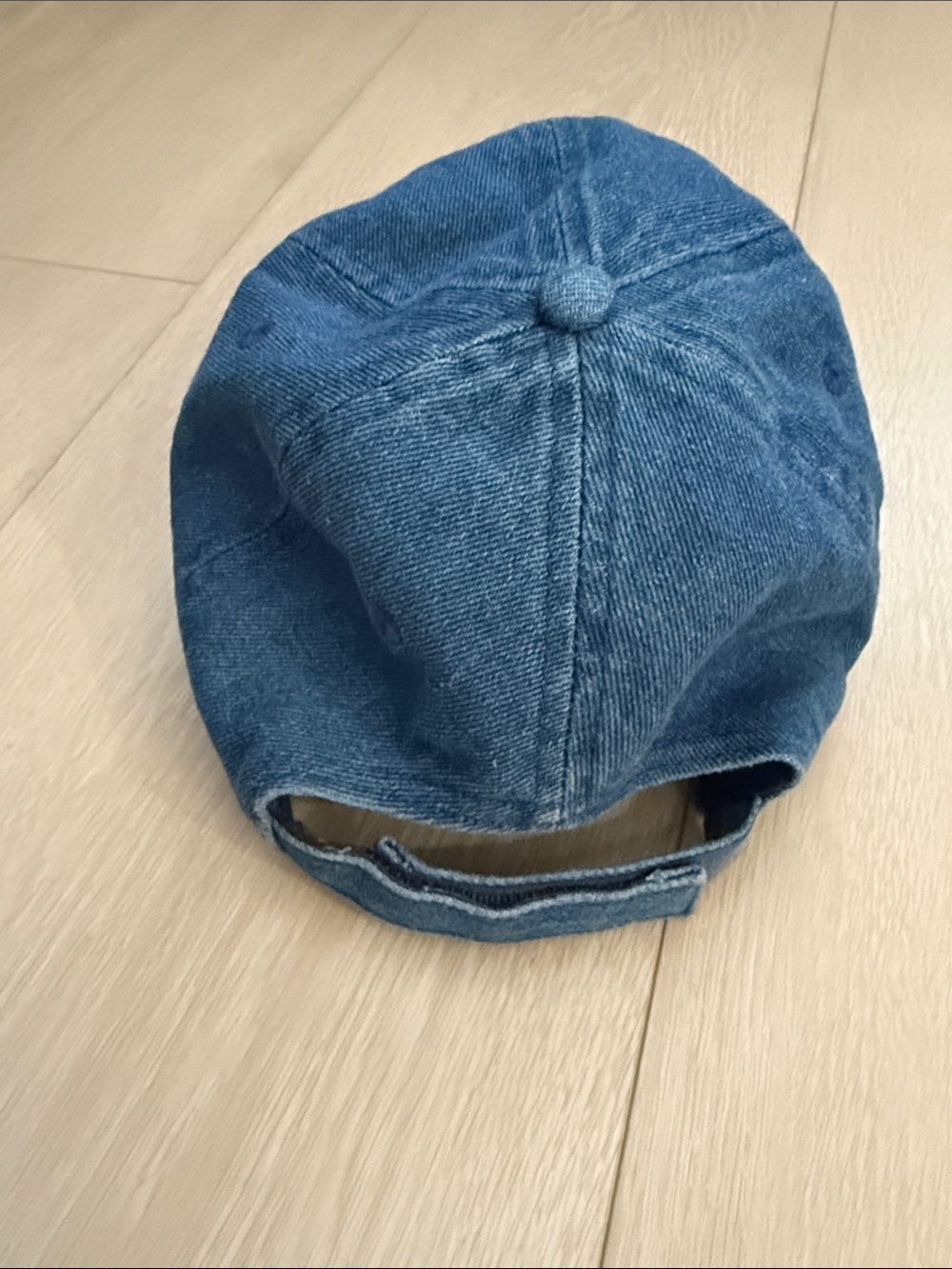 H&M Denim Baseball Cap in Blue with 'California Los Angeles' Embroidery - Picture 7 of 10